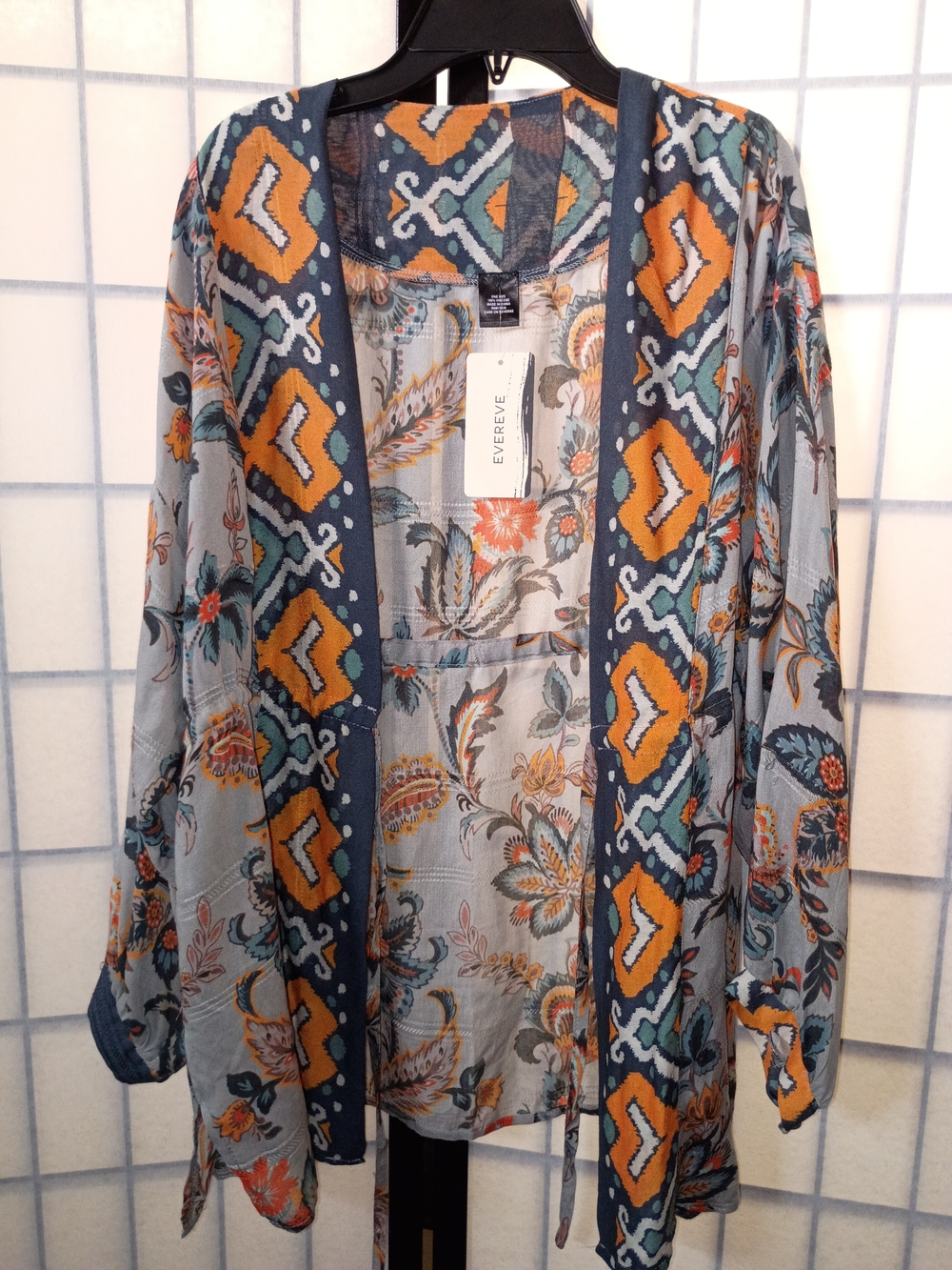 EVEREVE Floral & Geometric Kimono